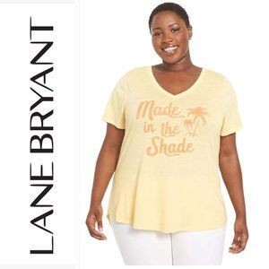 ❤️2/$18 Lane Bryant "Made in the Shade" Graphic Tee Size 14/16 Like NEW